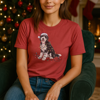 Load image into Gallery viewer, Christmas Labradoodle Shirt, Christmas Lights Dog Tee, Christmas Dog Tee, Labradoodle Mom Tshirt, Gift for Dog Lover, Labradoodle
