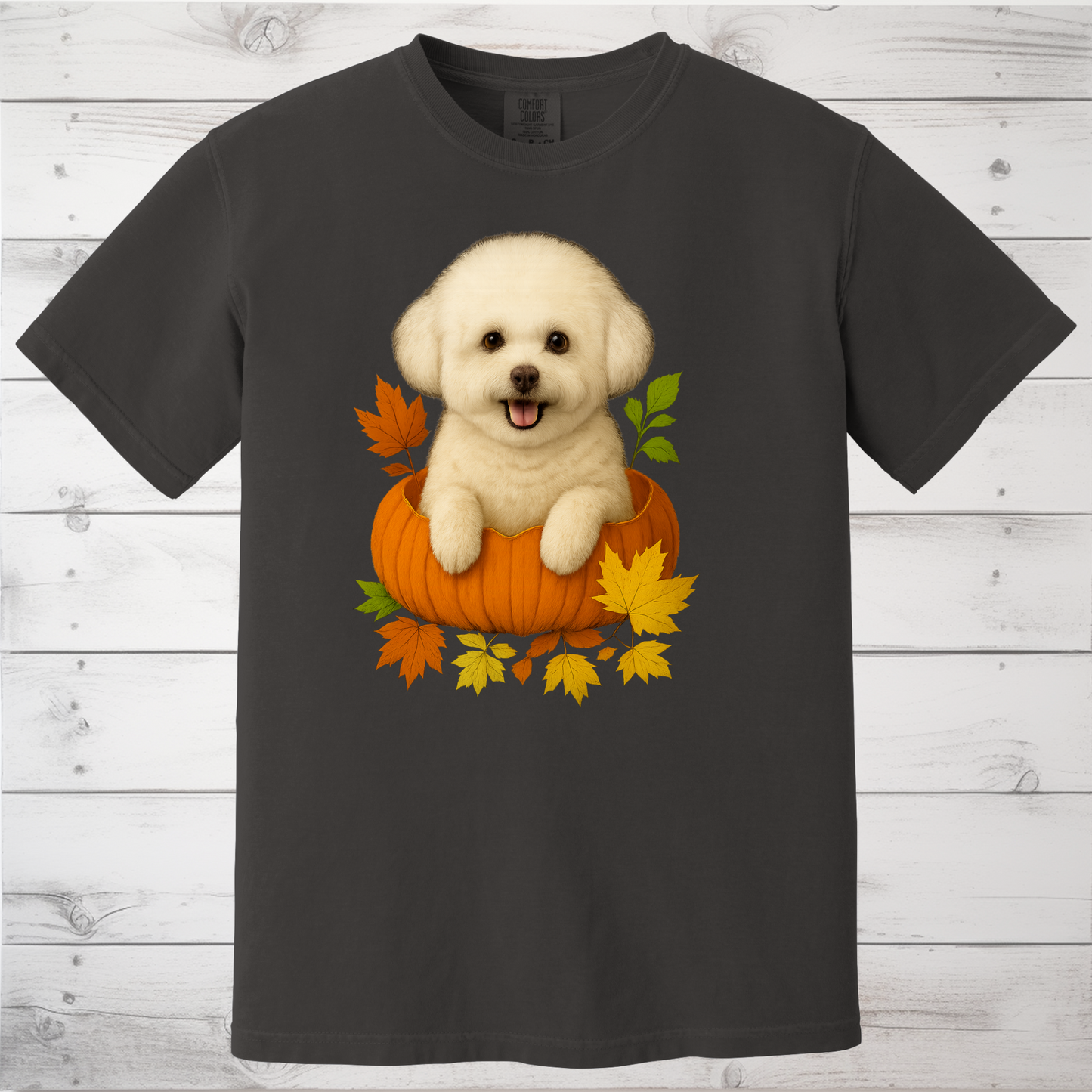 Bichon Frise Pumpkin Shirt