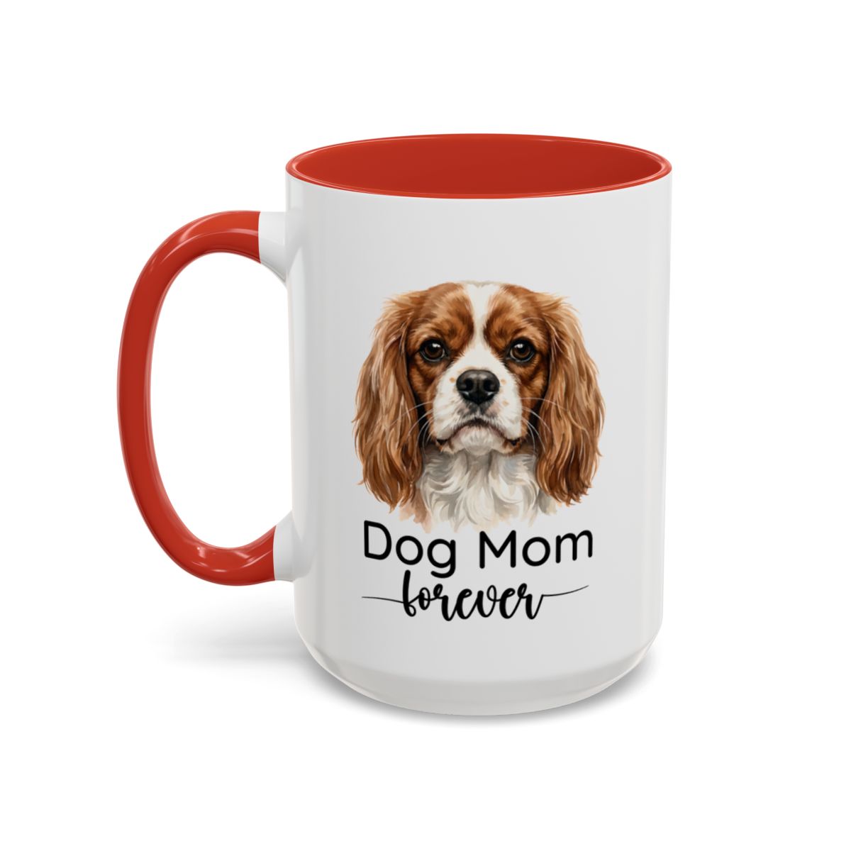 Personalized Gift for Cavalier Dog Mom with Dog Names, Custom Cavalier King Charles Spaniel Mug