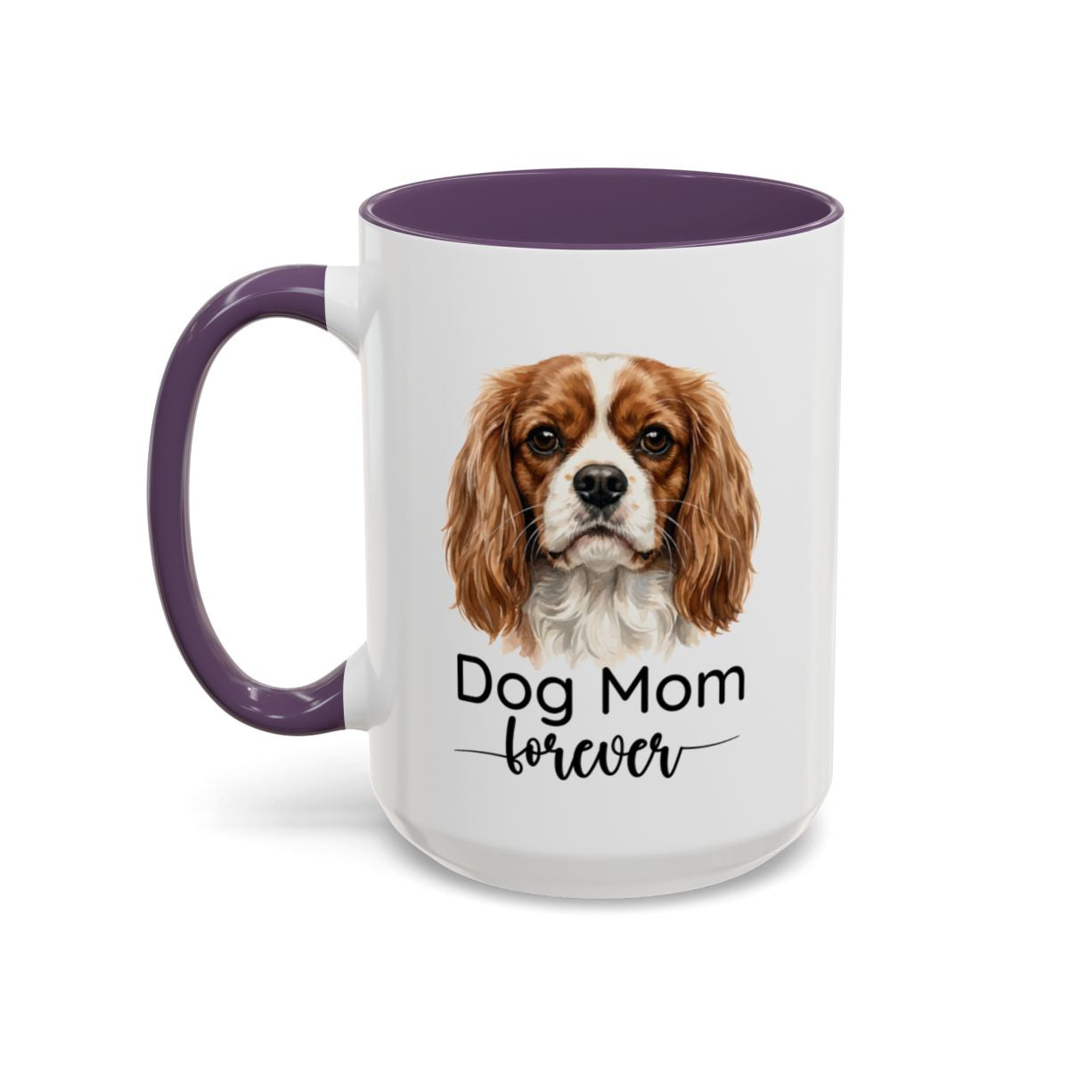 Personalized Gift for Cavalier Dog Mom with Dog Names, Custom Cavalier King Charles Spaniel Mug