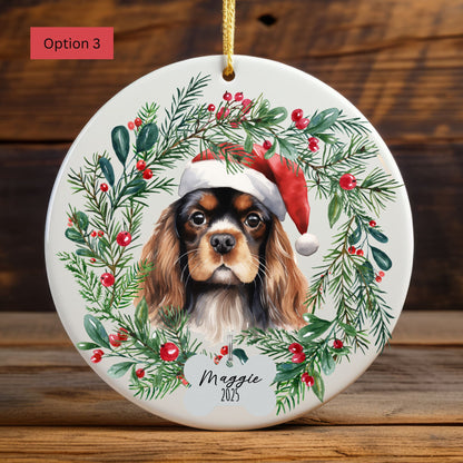 Personalized Cavalier King Charles Spaniel Christmas Ornament