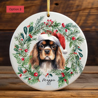 Load image into Gallery viewer, Personalized Cavalier King Charles Spaniel Christmas Ornament