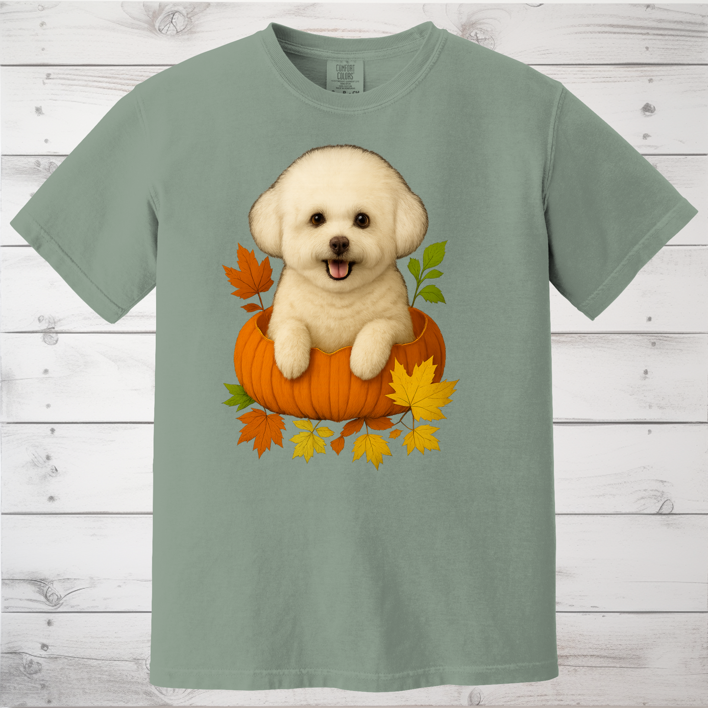 Bichon Frise Pumpkin Shirt
