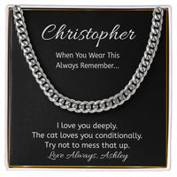 Load image into Gallery viewer, Funny Cat Lover Necklace with Personalized Message Card
