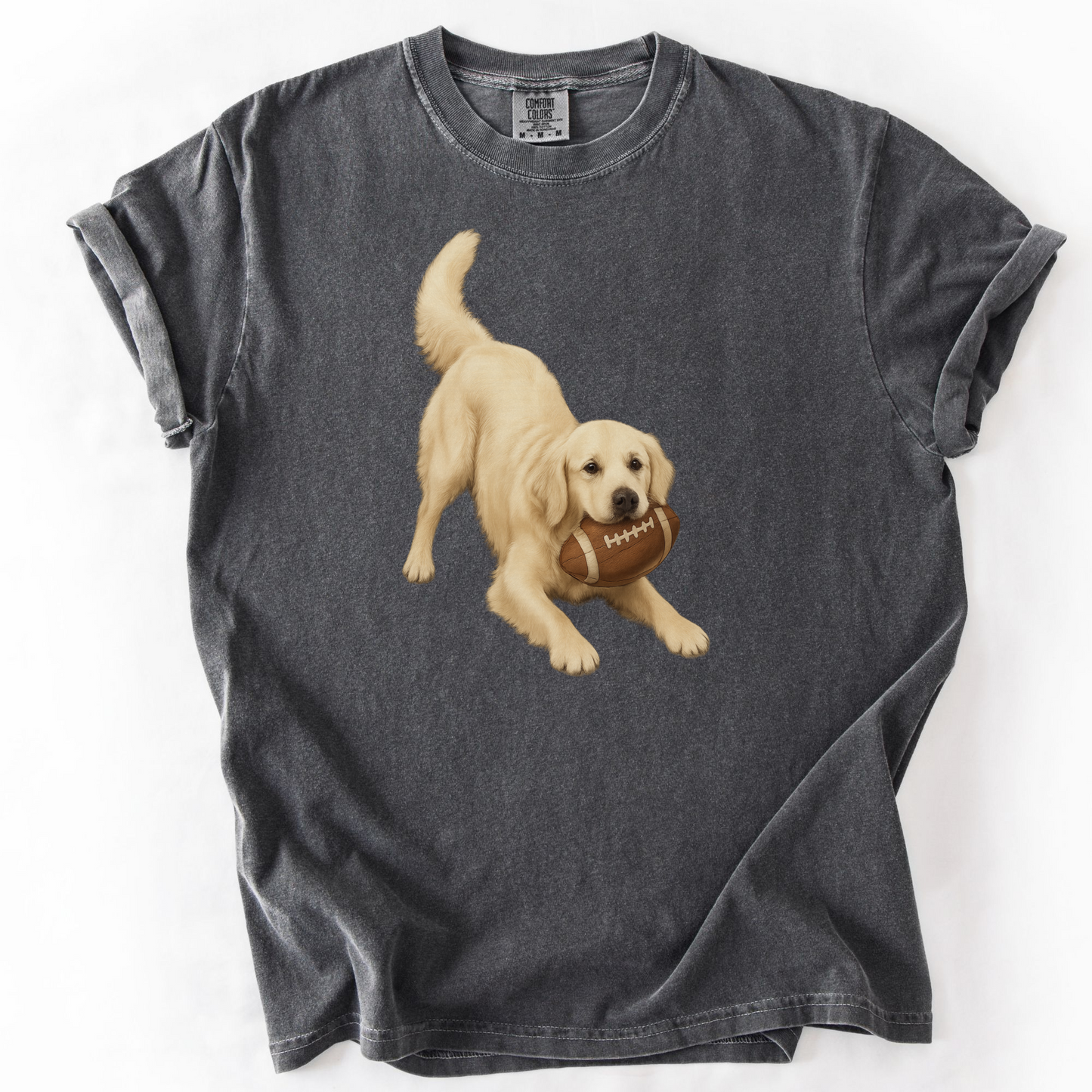 English Cream Golden Retriever Football Shirt