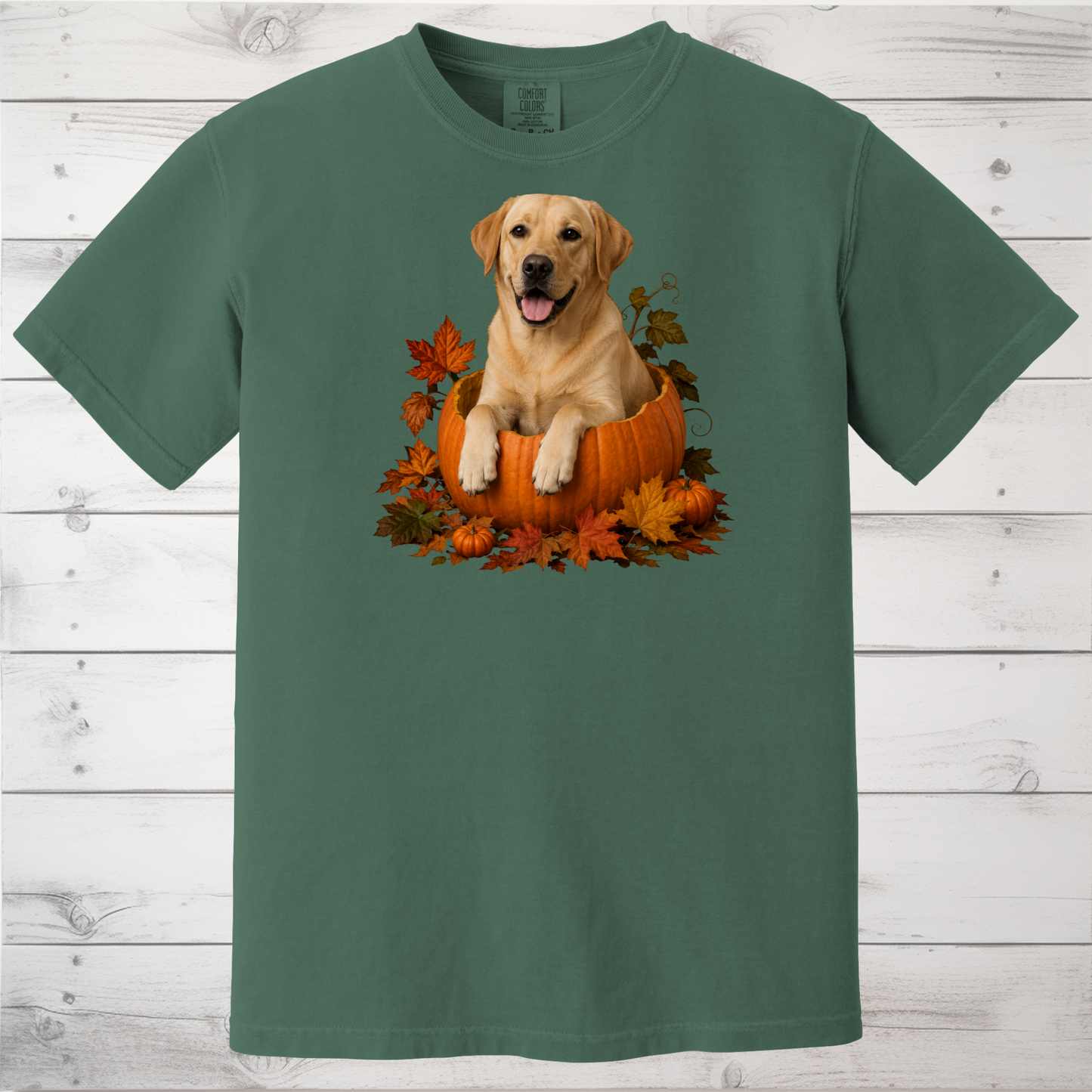 Yellow Lab Pumpkin Shirt