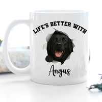 Load image into Gallery viewer, Personalized Life’s Better With My Dog Mug
