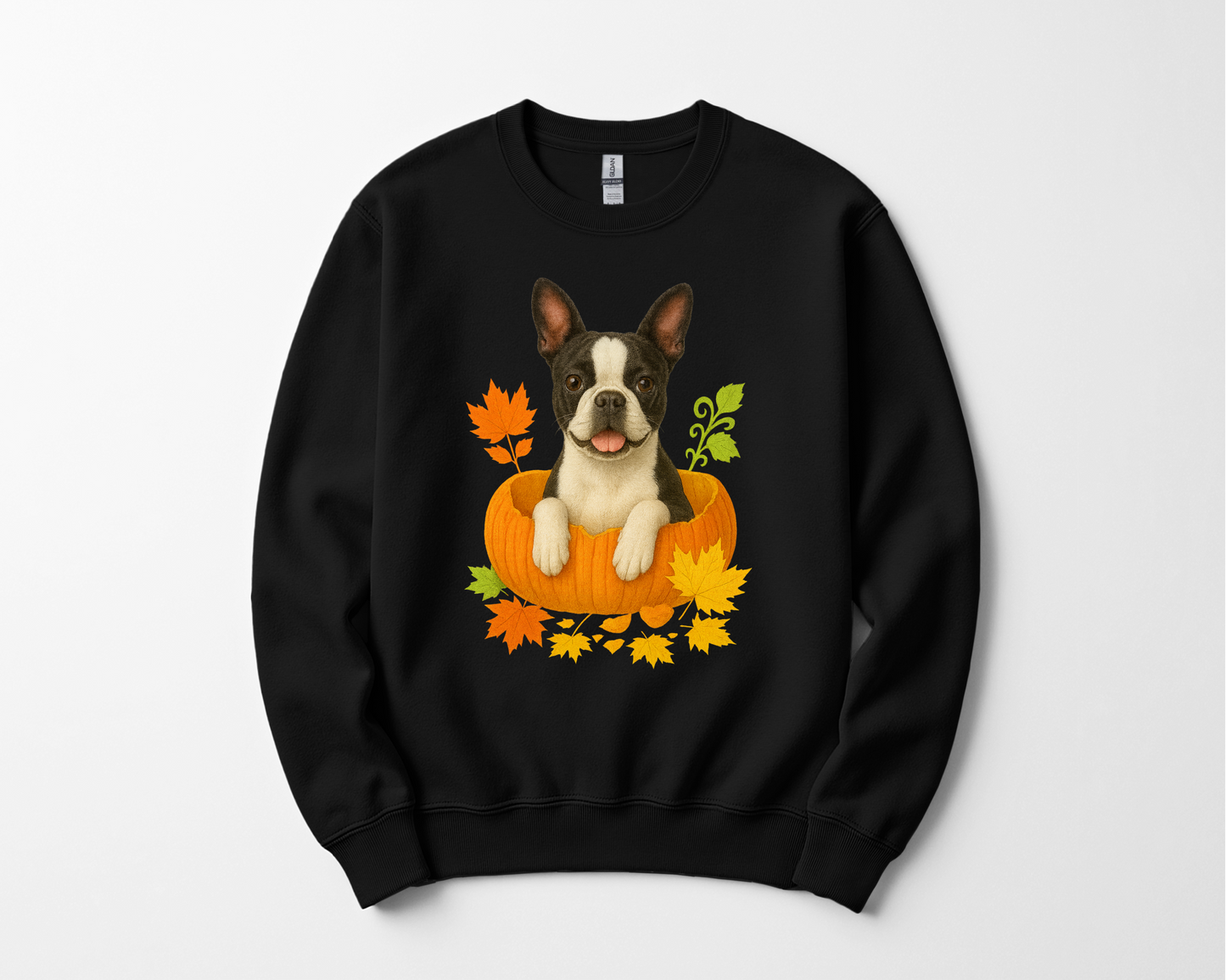 Boston Terrier Pumpkin Shirt
