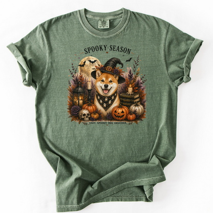Red Shiba Inu Spooky Season Dog Mom Halloween Shirt