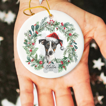 Personalized Smooth Fox Terrier Christmas Ornament