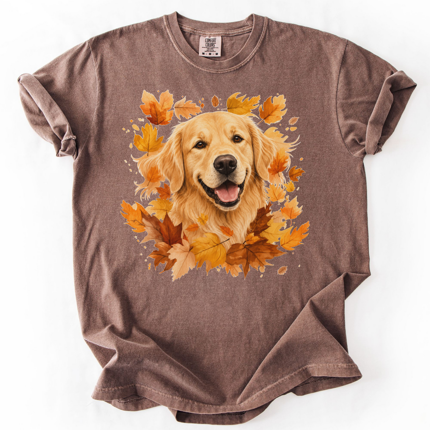 Golden Retriever Fall Shirt | Autumn Dog Mom Comfort Colors Tee