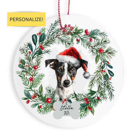 Personalized Smooth Fox Terrier Christmas Ornament