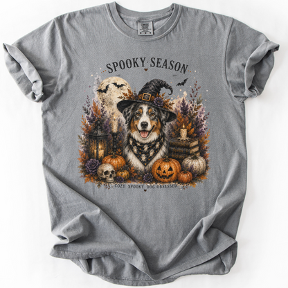 Australian Shepherd Spooky Season Dog Mom Halloween Shirt