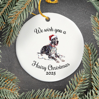 Load image into Gallery viewer, Christmas Great Dane Ornament, Christmas Lights Dog Keepsake
