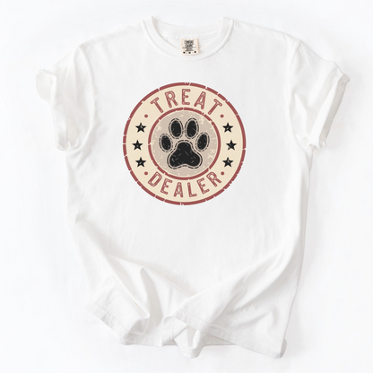 Treat Dealer Shirt, Funny Dog Mom Tee, Dog Lover Comfort Colors Shirt