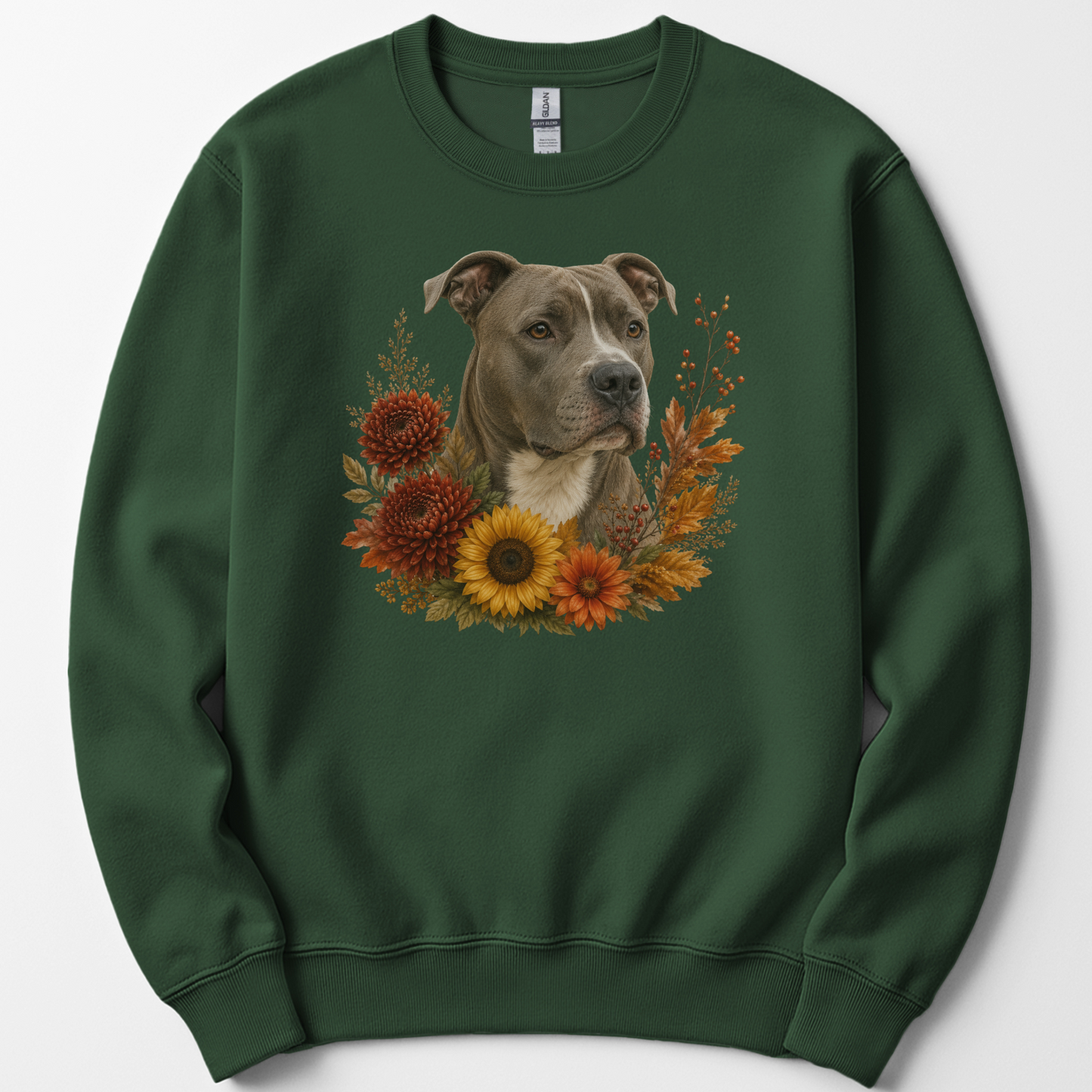 Pitbull Autumn Floral Sweatshirt