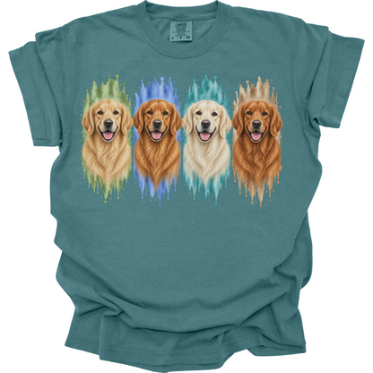 Golden Retriever Shirt, Light Dark Red English Cream Golden Dog Mom Gift