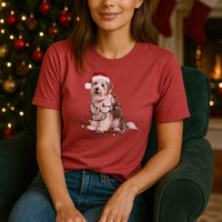 Load image into Gallery viewer, Christmas Coton De Tulear Shirt, Christmas Lights Dog Tee, Christmas Dog Tee, Coton De Tulear Mom Tshirt, Gift for Dog Lover
