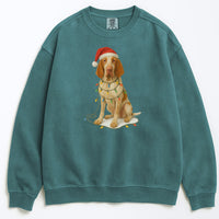 Load image into Gallery viewer, Bracco Italiano Christmas Sweatshirt, Holiday Dog Lover Gift, Cozy Winter Sweater, Festive Bracco Apparel, Cute Dog Design
