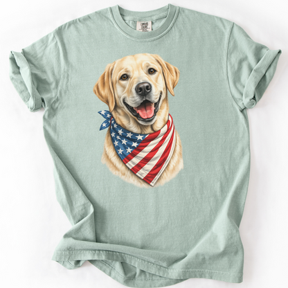 Personalized Dog Shirt, Custom Pet Portrait, Patriotic Dog Lover Gift