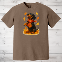 Load image into Gallery viewer, Dachshund Fall Shirt, Cute Dog Sweater, Autumn Dog Lovers Gift, Fall Sweatshirt with Dog, Cozy Fall Dog Shirt, Dog in Leaves, Gift For Dog Moms
