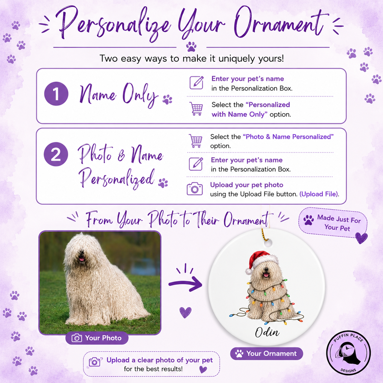 Christmas Anatolian Shepherd Ornament, Christmas Lights Dog Keepsake, Christmas Dog, Anatolian Shepherd Mom, Gift For Dog Lover