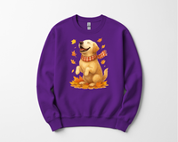 Load image into Gallery viewer, Yellow Labrador Shirt, Autumn Dog Sweatshirt, Labrador Lover Gift, Cozy Canine Apparel, Fall Clothing for Dog Moms
