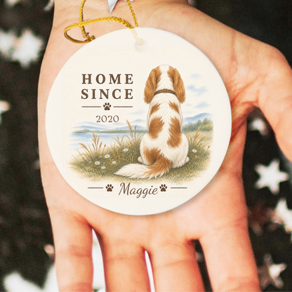 Personalized Blenheim Cavalier Ornament, Double Sided Gotcha Day Gift, Custom Dog Keepsake