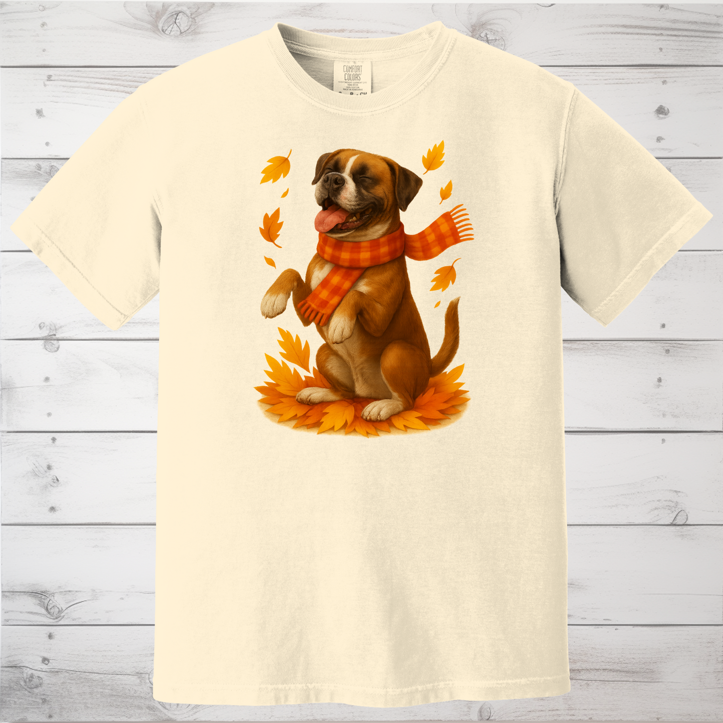 Boxer Sweater, Dog Lover Fall Apparel, Cozy Autumn Gift, Cute Pet T-shirt, Autumn Dog Fashion