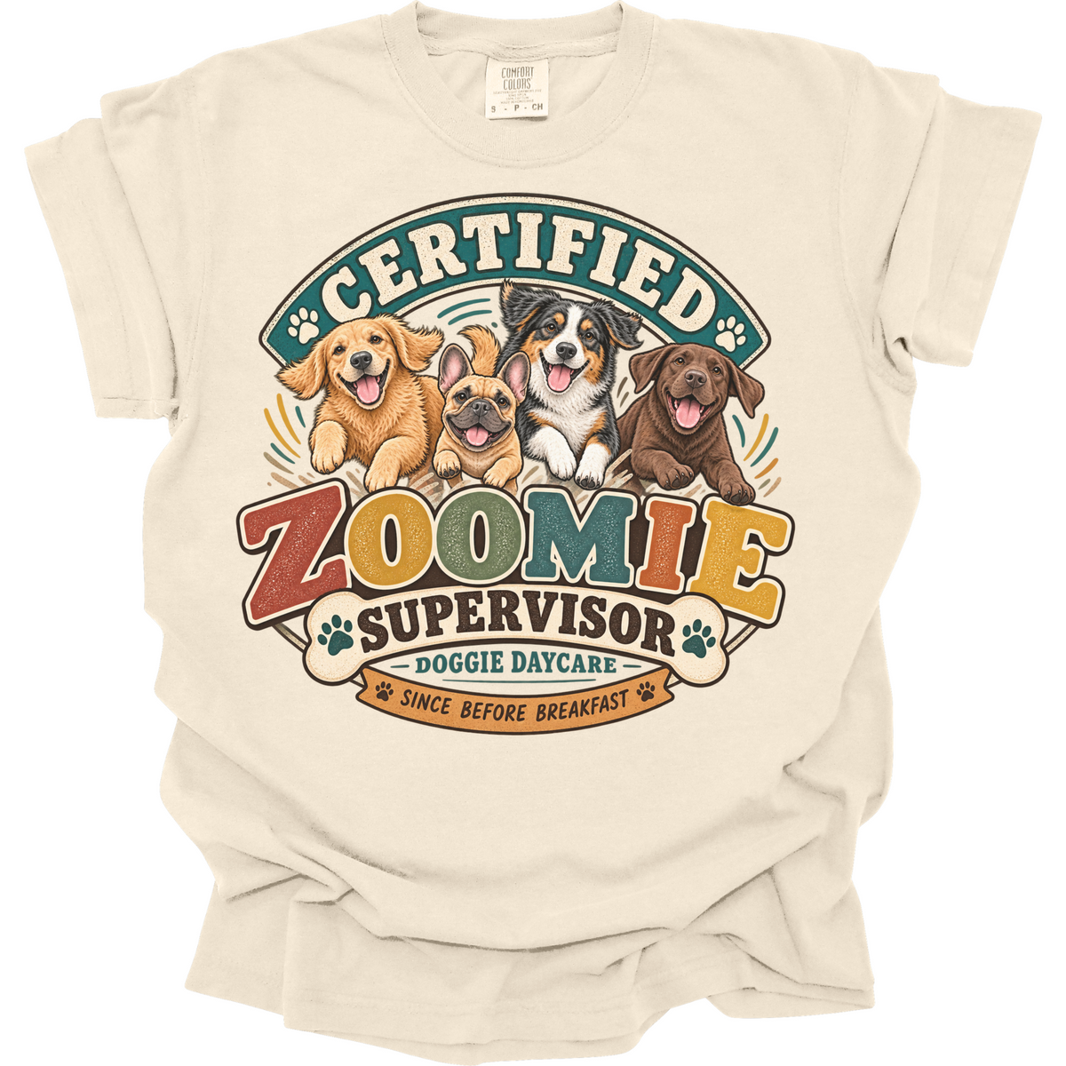 Dog Daycare Worker Shirt, Funny Doggie Daycare Employee Gift, Zoomie Supervisor Tee