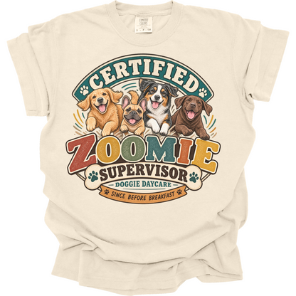 Dog Daycare Worker Shirt, Funny Doggie Daycare Employee Gift, Zoomie Supervisor Tee