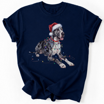 Christmas Great Dane Shirt, Christmas Lights Dog Shirt, Christmas Dog, Great Dane Mom Shirt, Gift for Dog Lover, Great Dane