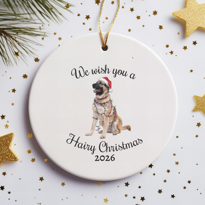 Christmas Anatolian Shepherd Ornament, Christmas Lights Dog Keepsake, Christmas Dog, Anatolian Shepherd Mom, Gift For Dog Lover