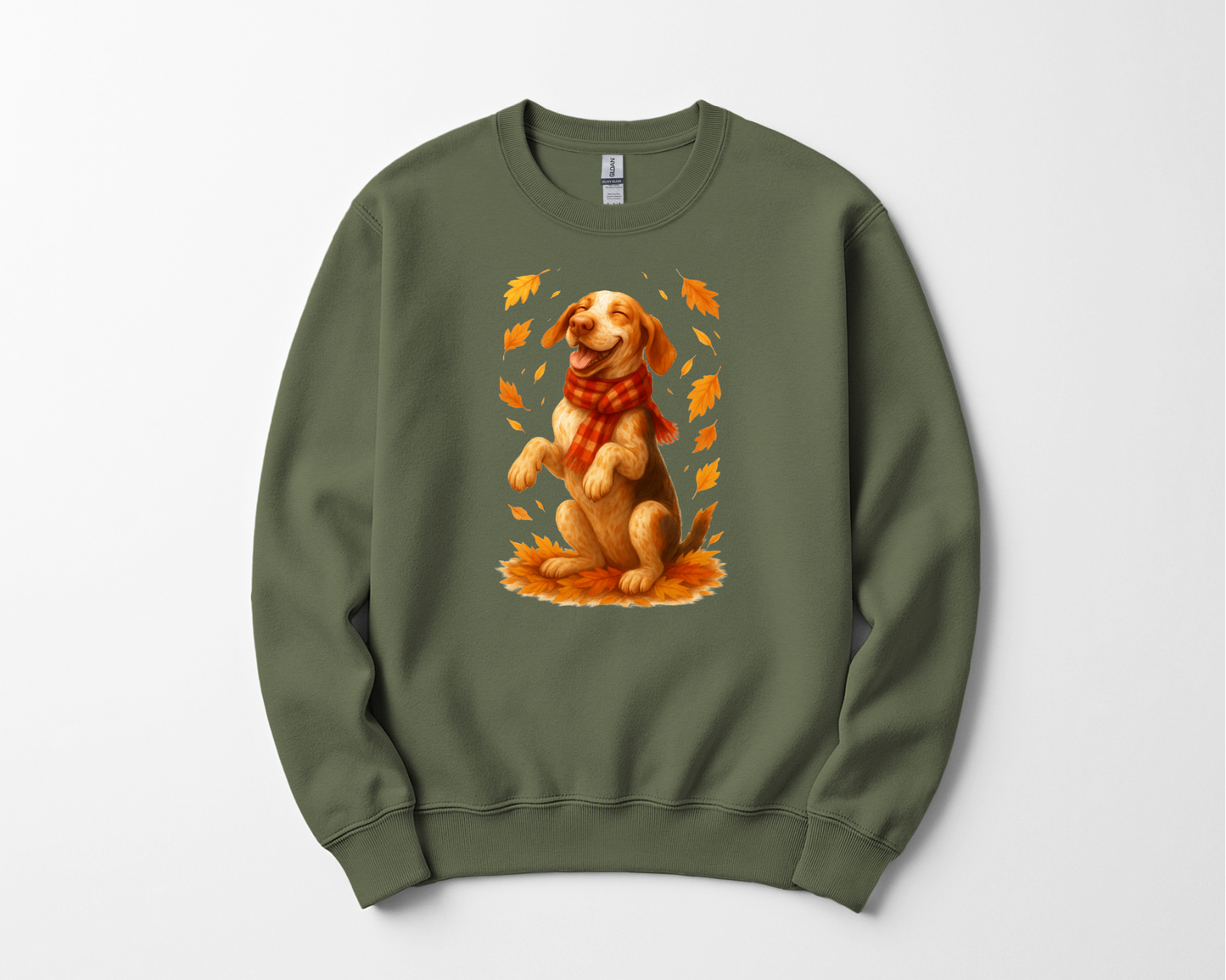 Bracco Italiano Fall Shirt, Autumn Dog Sweatshirt, Dog Lover Gift, Cozy Pet Apparel, Bracco in Leaves, Gift for Pet Lovers