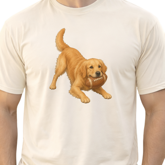 Golden Retriever Football Shirt