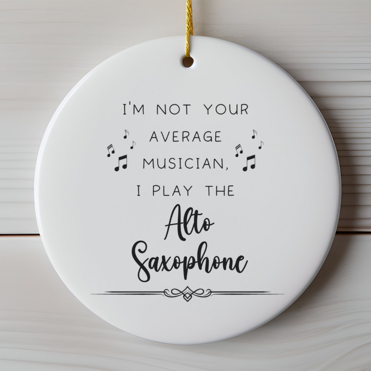 Alto Saxophone Ornament, Gift for Alto Sax Player