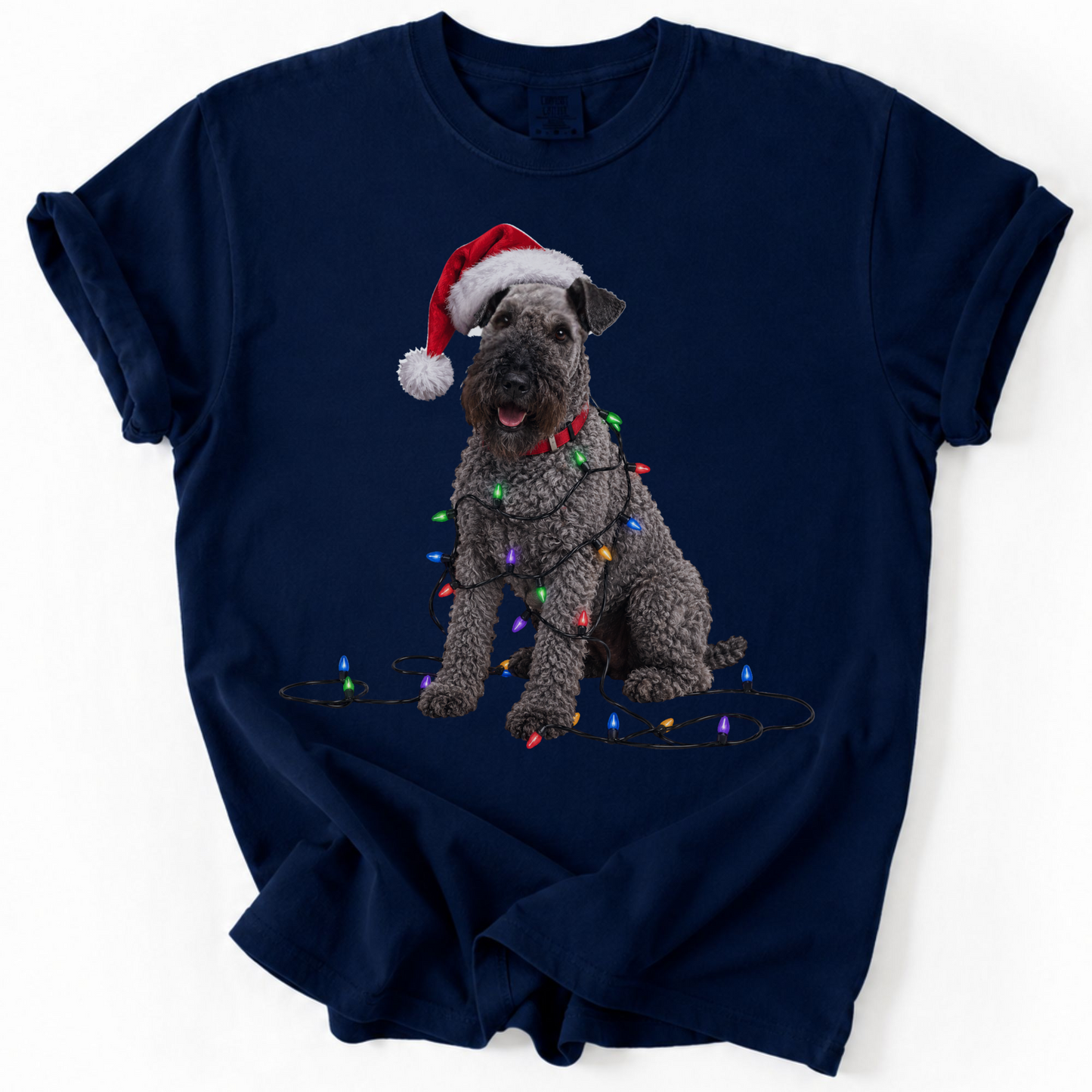 Kerry Blue Terrier Christmas Lights Shirt