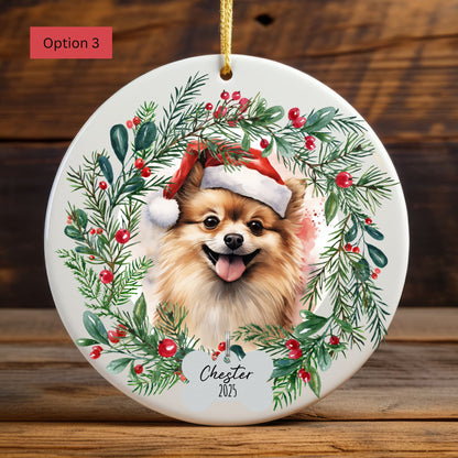 Personalized Pomeranian Christmas Ornament