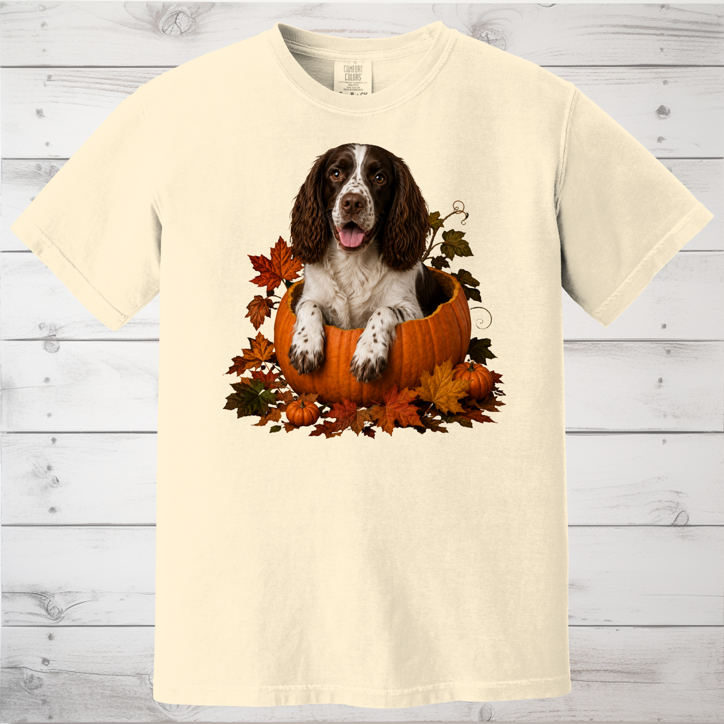 English Springer Spaniel Pumpkin Shirt