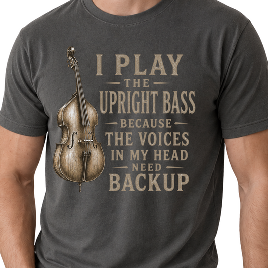 Funny Upright Bass Shirt, Double Bass Player Gift, Bassist Musician Tee