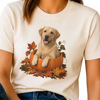 Yellow Lab Pumpkin Shirt
