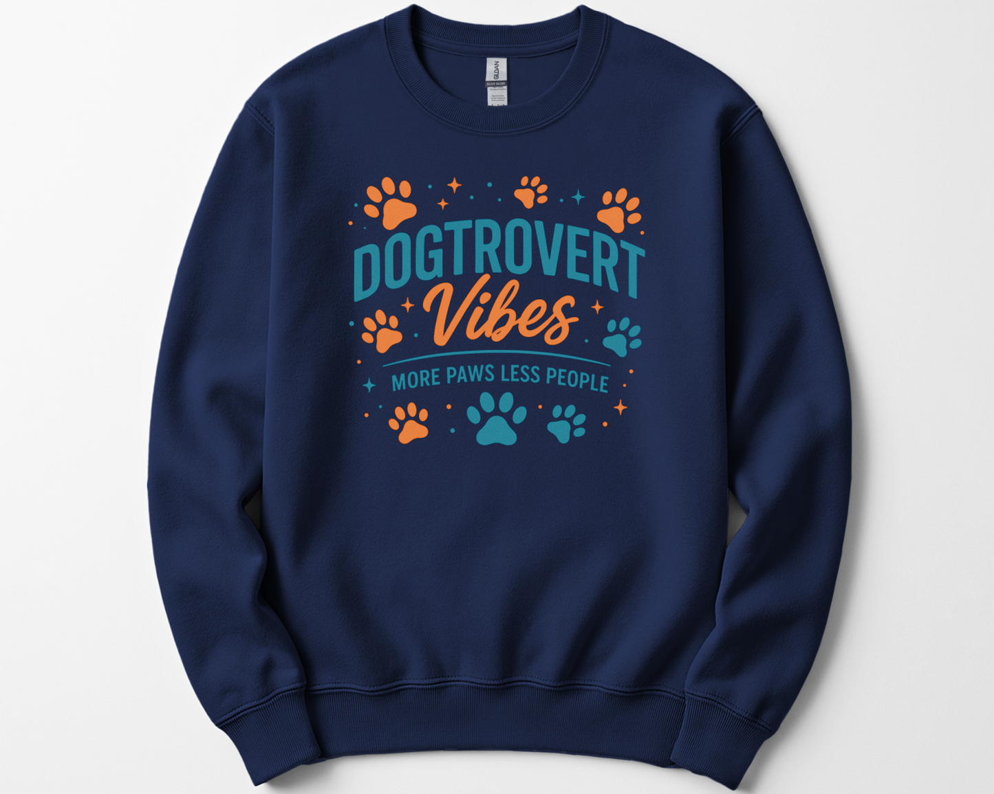 Funny Dogtrovert Vibes Retro Dog Lover Shirt
