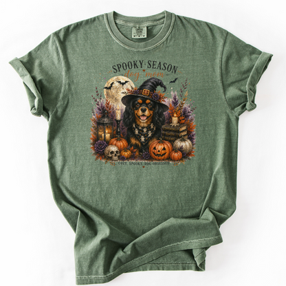 Black & Tan Cavalier Spooky Season Dog Mom Halloween Shirt