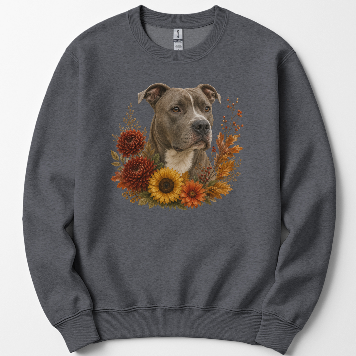 Pitbull Autumn Floral Sweatshirt