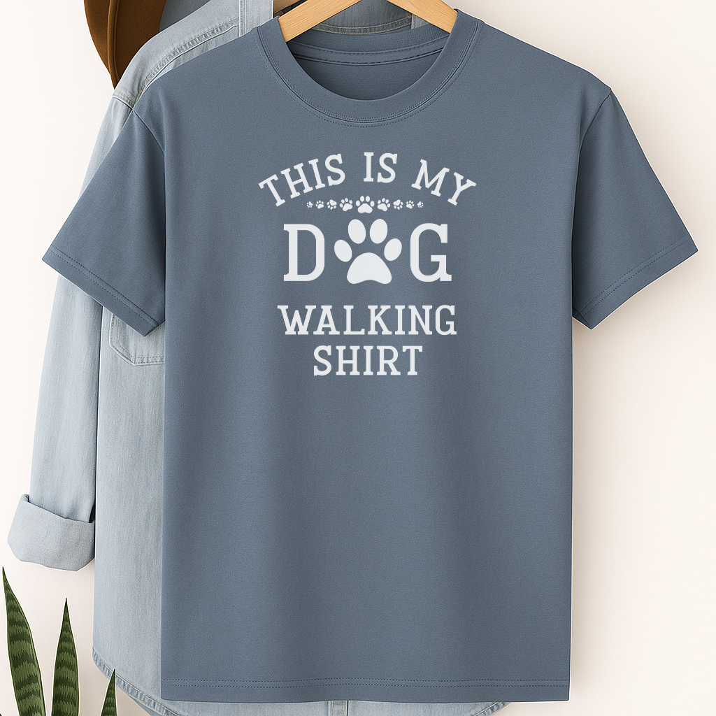 This Is My Dog Walking Shirt – Funny Paw Print T-Shirt for Dog Lovers & Pet Parents