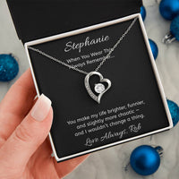 Load image into Gallery viewer, Personalized Heart Necklace with Message Card