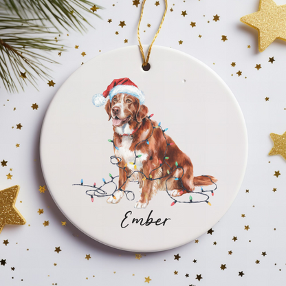 Nova Scotia Duck Tolling Retriever Ornament, Custom Dog Keepsake