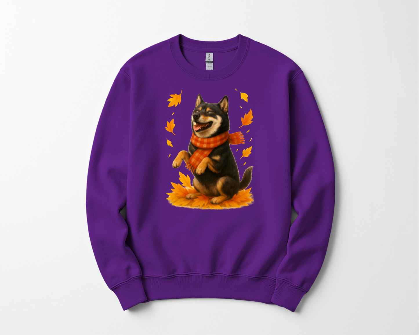 Shiba Inu Autumn Shirt, Cozy Dog Sweatshirt, Fall Shiba Lover Gift, Cute Pet Apparel, Autumn Leaves T-shirt, Dog Lover Clothing