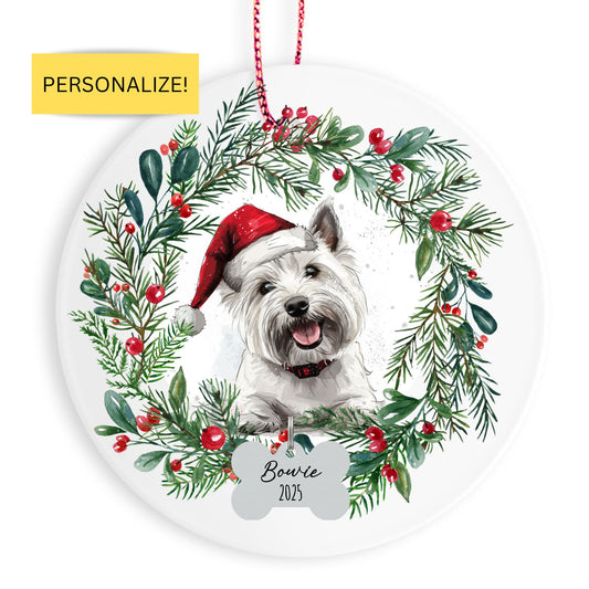 Personalized West Highland Terrier Ornament