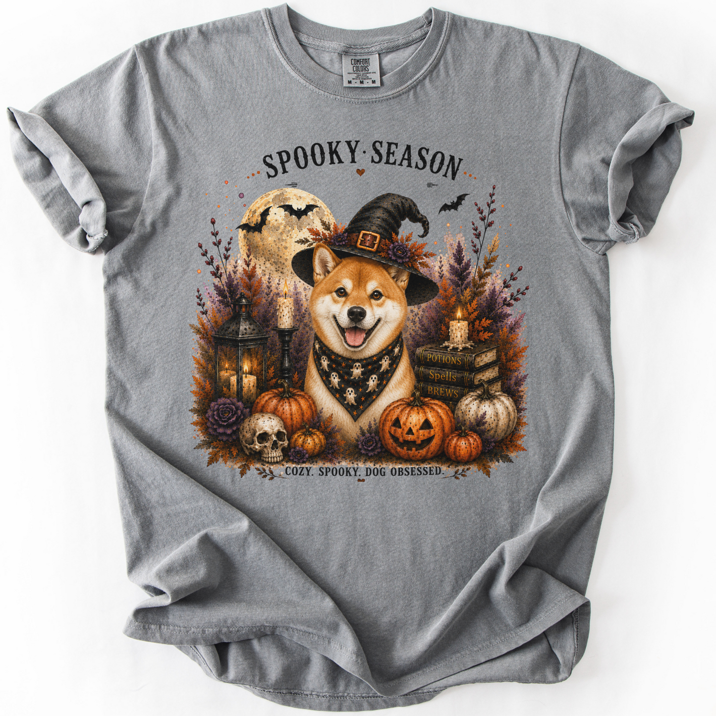 Red Shiba Inu Spooky Season Dog Mom Halloween Shirt